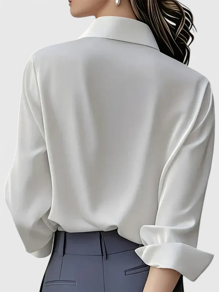 Melissa — Elegant Collared Button Top