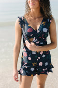 Cross-Front Swim Playsuit