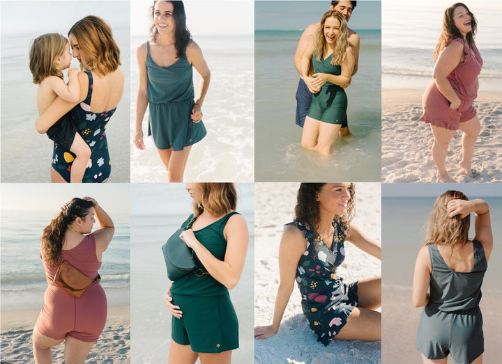 Cross-Front Swim Playsuit