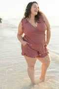 Cross-Front Swim Playsuit