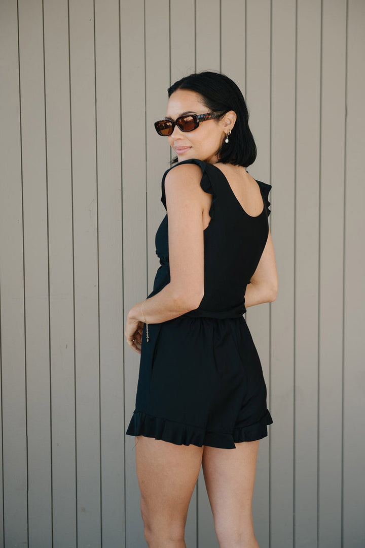 Cross-Front Swim Playsuit
