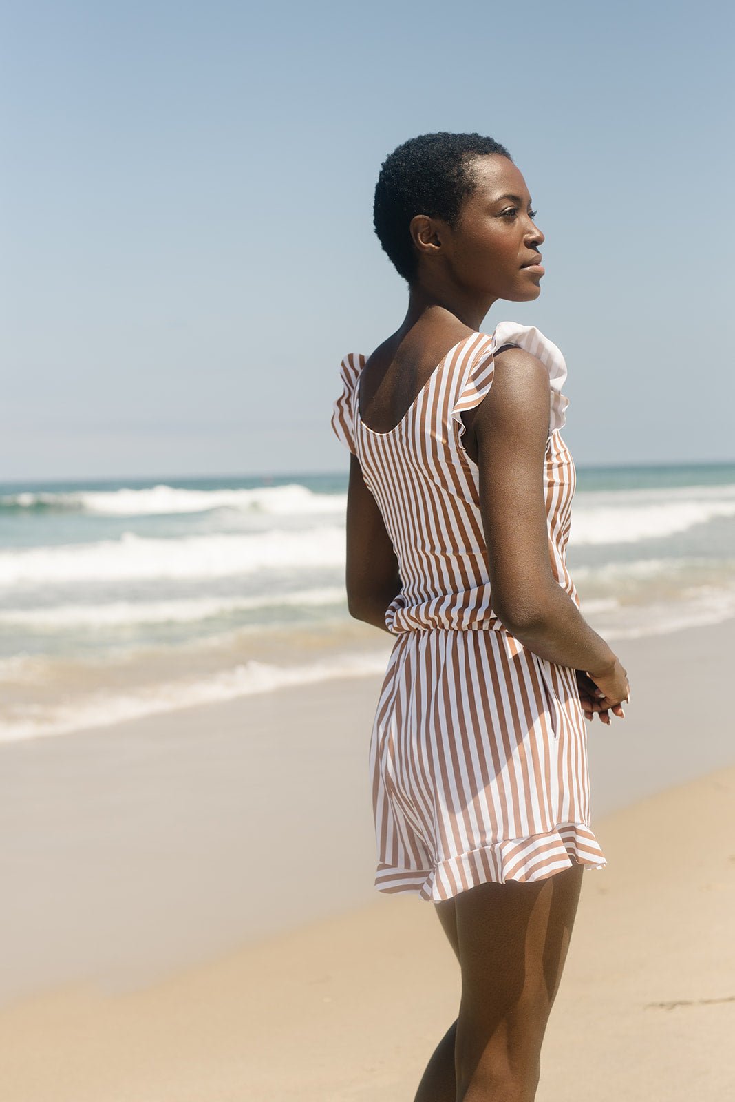 Cross-Front Swim Playsuit
