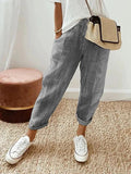 Steffi — Striped Cropped Trousers