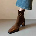 Malin — Women's Cushioned Block-Heel Ankle Boots