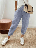 Steffi — Striped Cropped Trousers