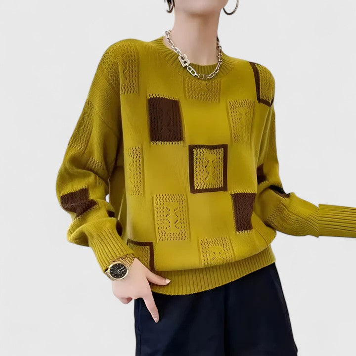 Annika — Openwork Knit Jumper