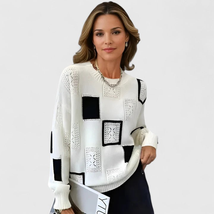 Annika — Openwork Knit Jumper
