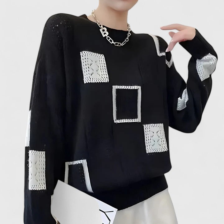 Annika — Openwork Knit Jumper