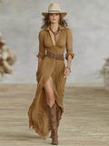 Emilia — Draped Flowing Maxi Dress