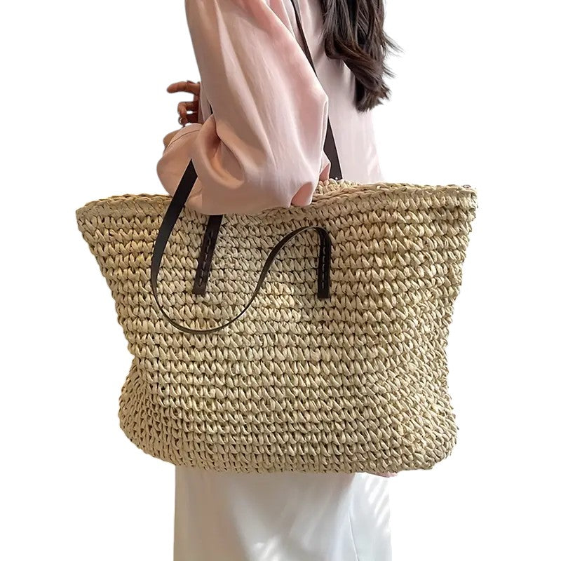 Roomy Woven Beach Tote