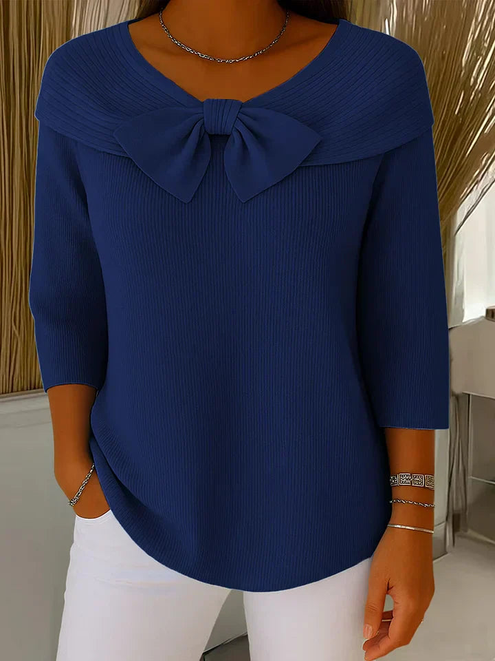 Heulyn — Bow-Detail Knit Sweater