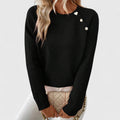 Carwenna — Asymmetric Shoulder Knit Sweater