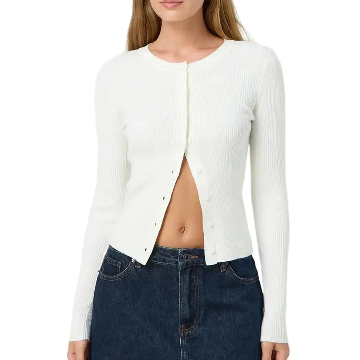 Constance Knit — Fitted Ribbed Cardigan