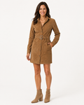 Nadine — Women’s Belted Collared Dress with Pockets