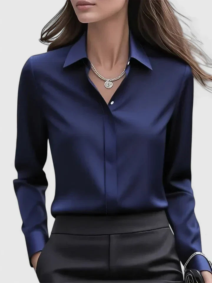 Melissa — Elegant Collared Button Top
