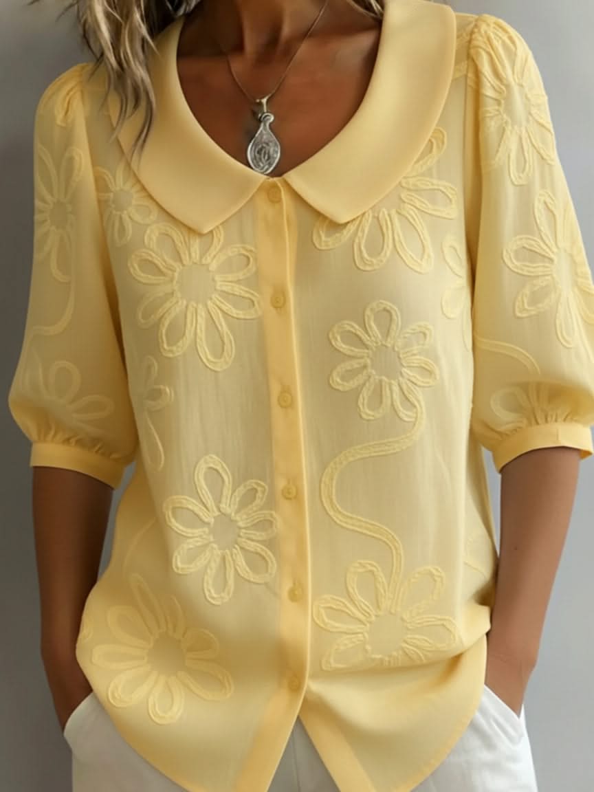 Marguerite — Floral Print Summer Top