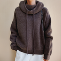 Harlow — Women's Oversized Drawstring Knit Hoodie