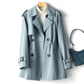 Carlotta — Double-Breasted Long Trench Coat