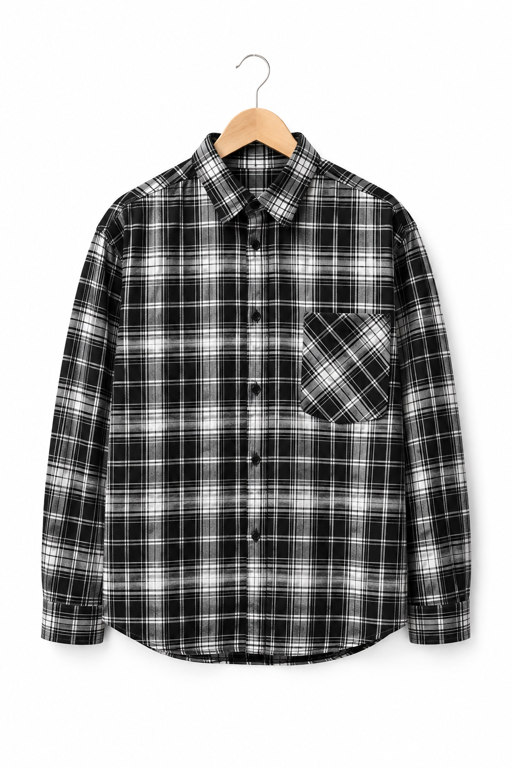 Ansel — Men’s Relaxed Checked Overshirt