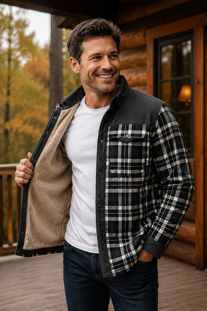 Foster — Men’s Lined Flannel Shirt Jacket