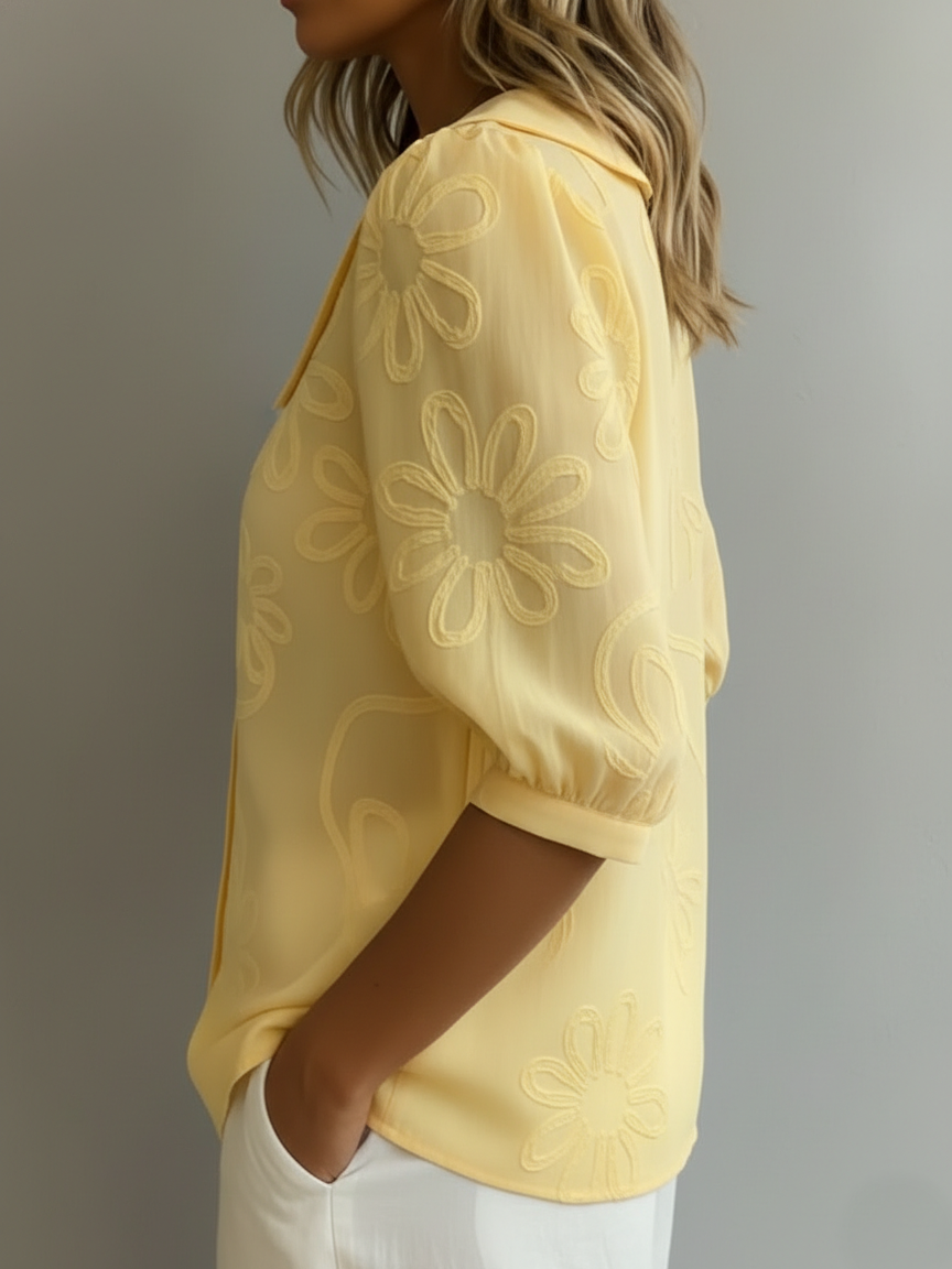 Marguerite — Floral Print Summer Top
