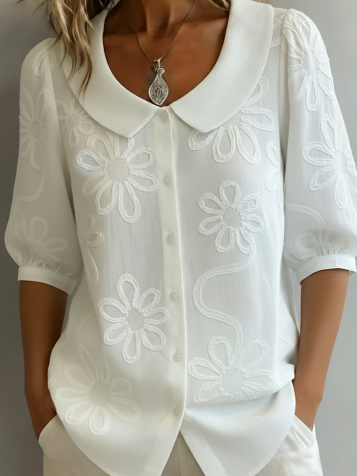 Marguerite — Floral Print Summer Top
