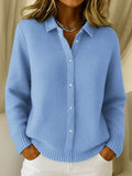 Birgit — Collared Button-Front Sweater