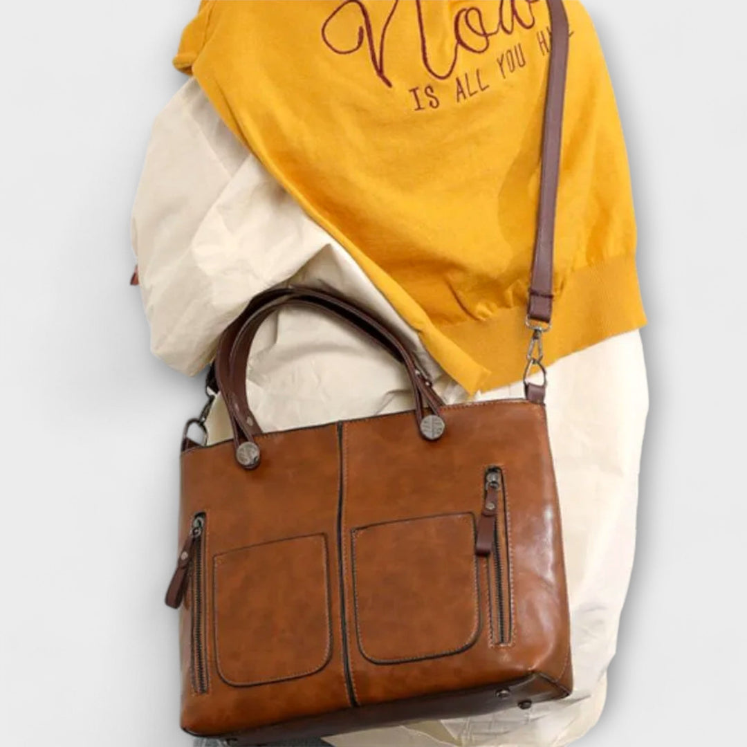 Structured Leather Handbag
