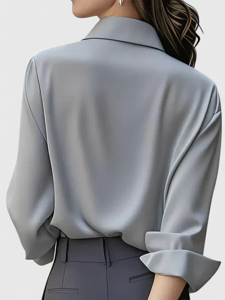 Melissa — Elegant Collared Button Top