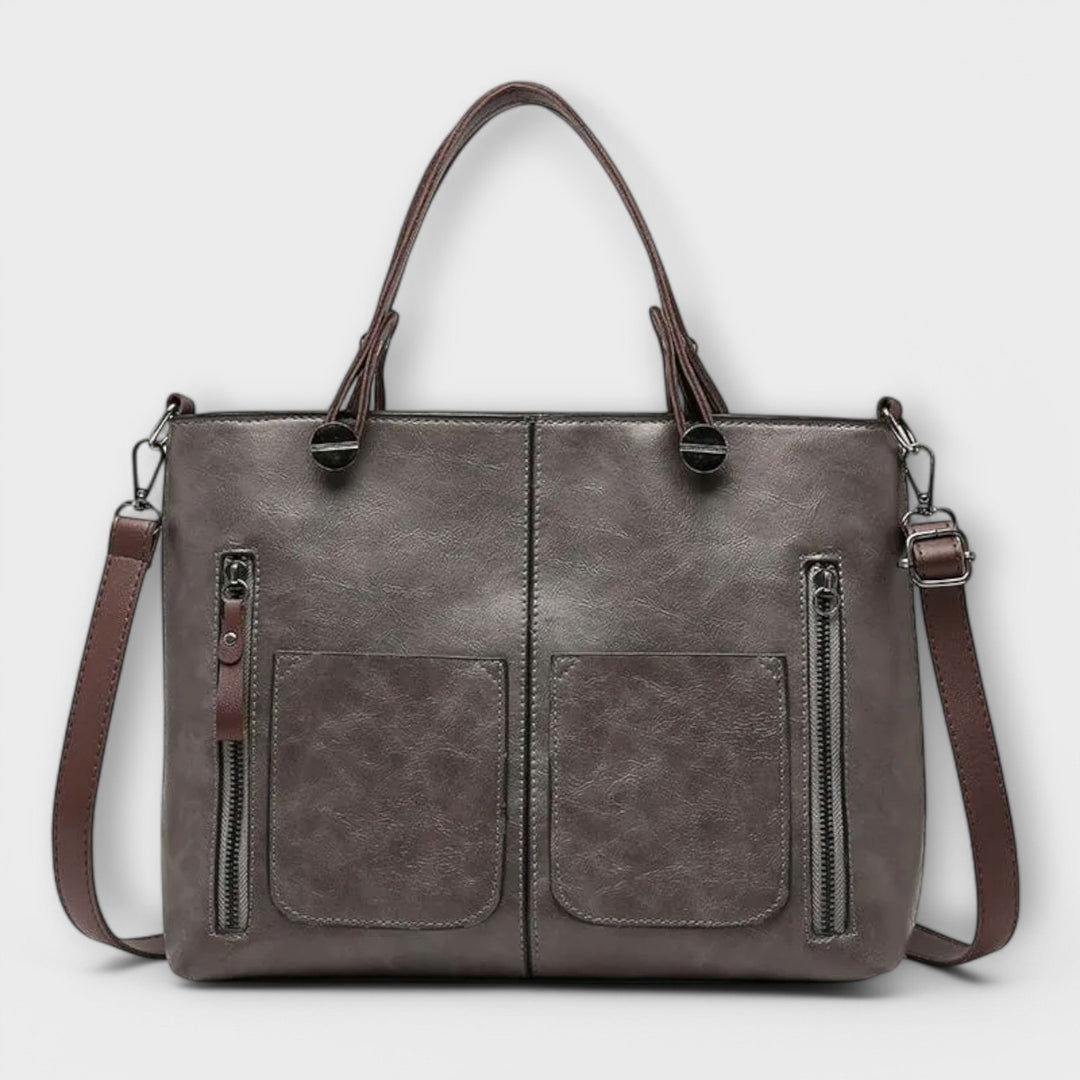 Structured Leather Handbag