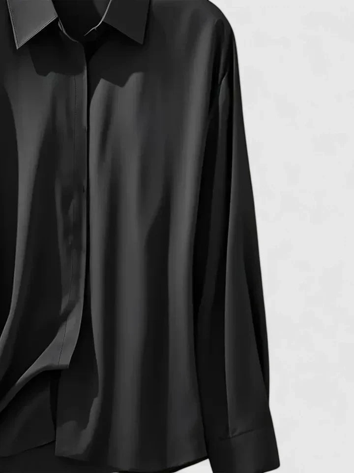 Melissa — Elegant Collared Button Top