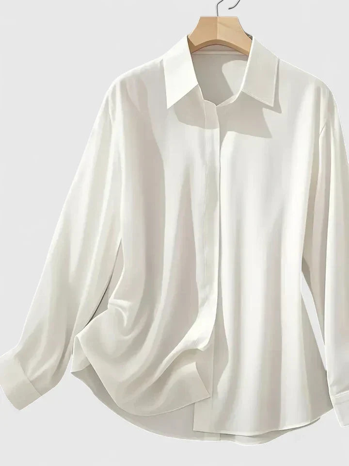 Melissa — Elegant Collared Button Top