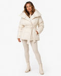Elodine — Women's Belted Puffer Jacket