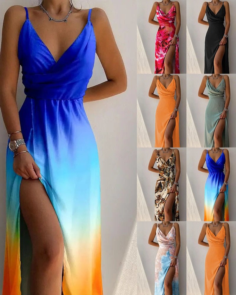 Romy — Tropical-Print Maxi Dress