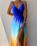 Romy — Tropical-Print Maxi Dress