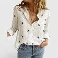 Olwen — Cotton-Linen Button-Down Blouse