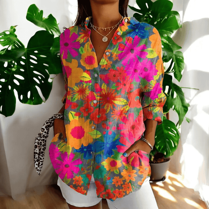 Liesl — Vintage-Style Collared Blouse