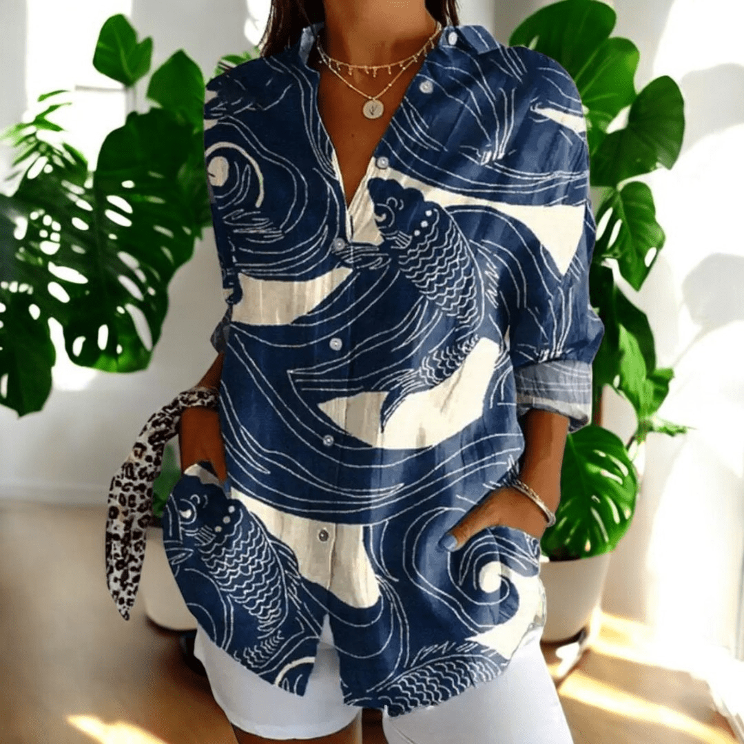 Liesl — Vintage-Style Collared Blouse