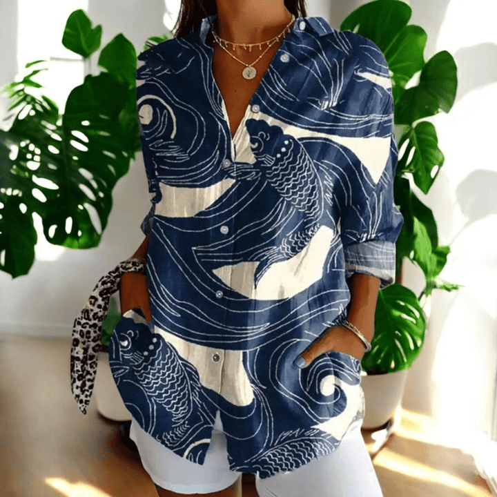 Liesl — Vintage-Style Collared Blouse