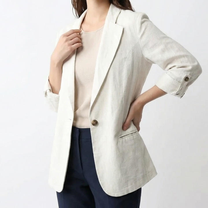Georgina — Relaxed Linen Blazer