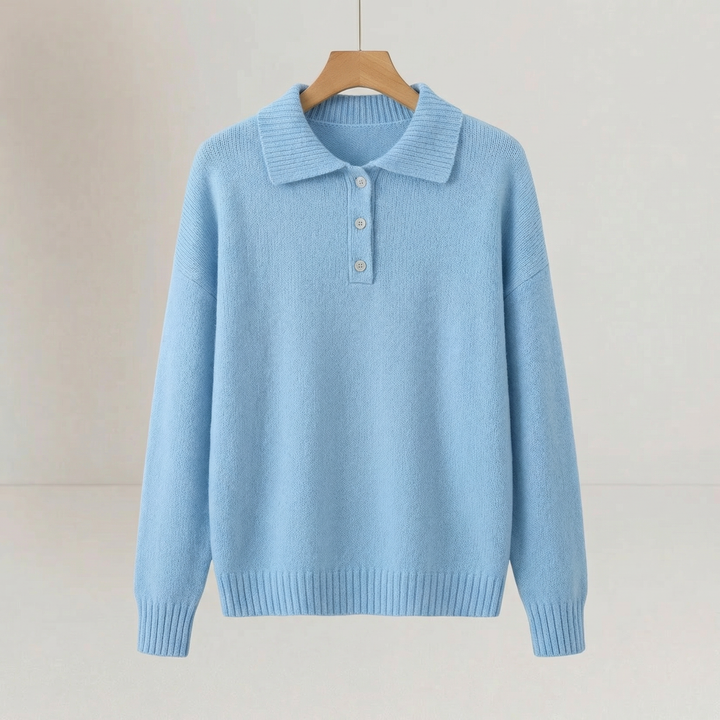 Juliette Rose — Soft Knit Collared Sweater