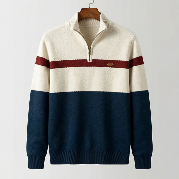 Silas — Heritage Quarter-Zip Sweater
