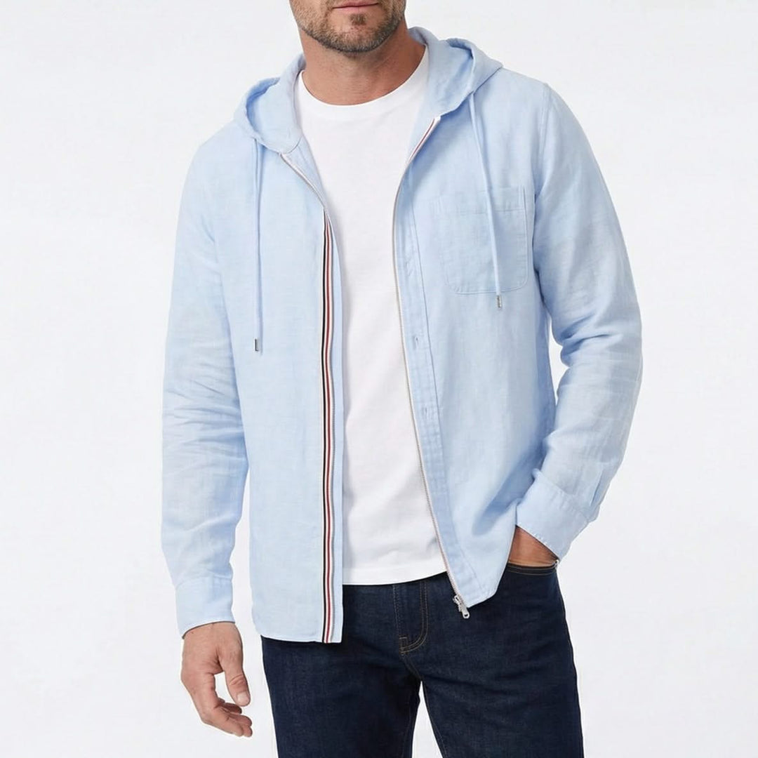 Roman — Linen-Blend Hoodie