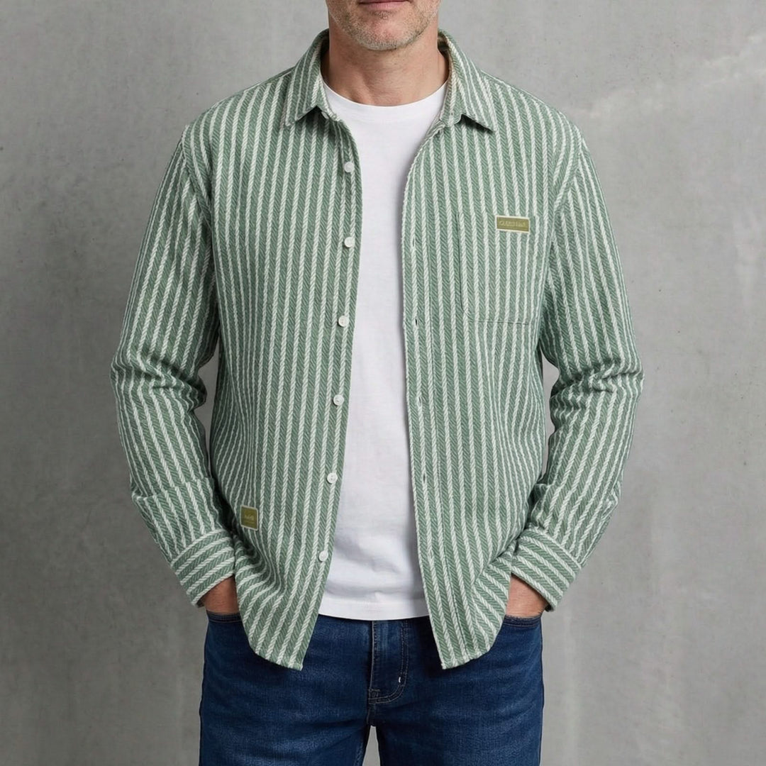 Jeff — Layered-Hem Shirt