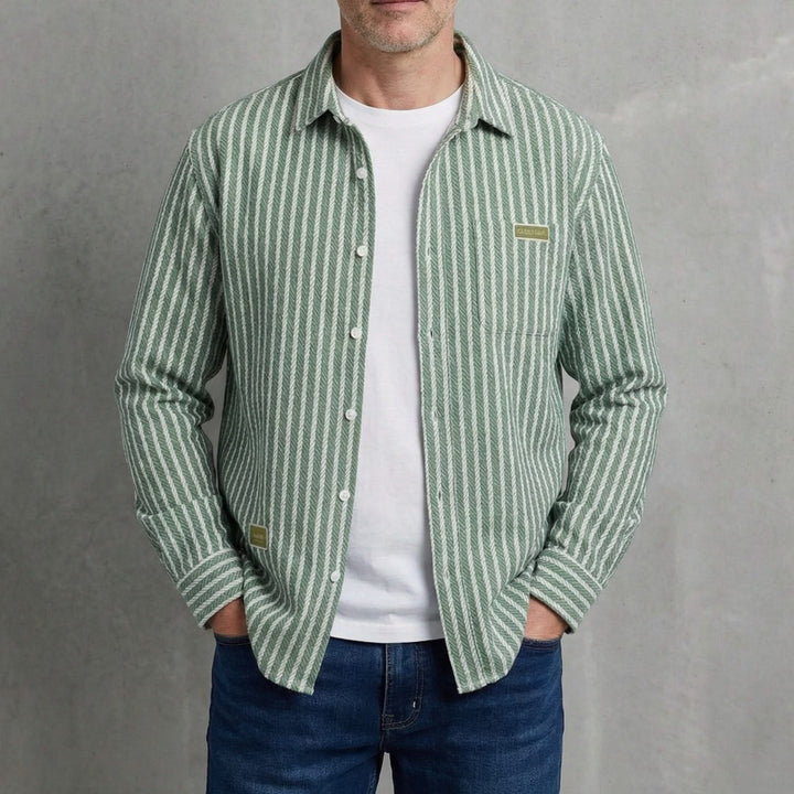 Jeff — Layered-Hem Shirt