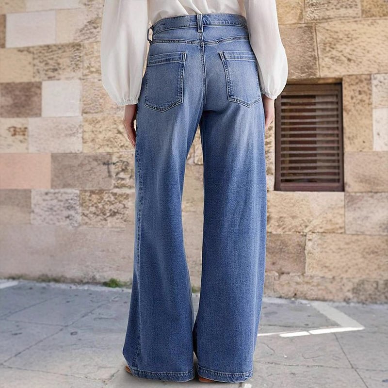 Genevra — Vintage High-Waist Wide-Leg Jeans