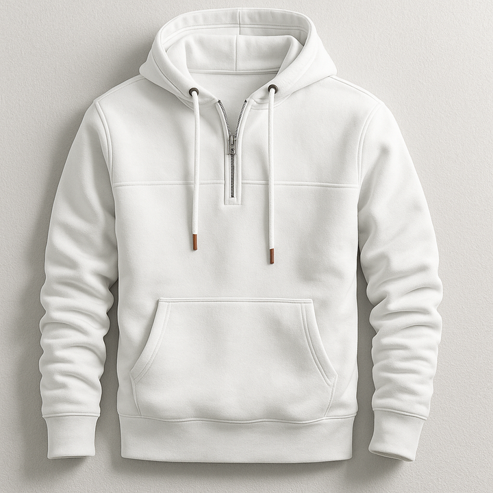 Gideon — Fleece-Lined Quarter-Zip Hoodie