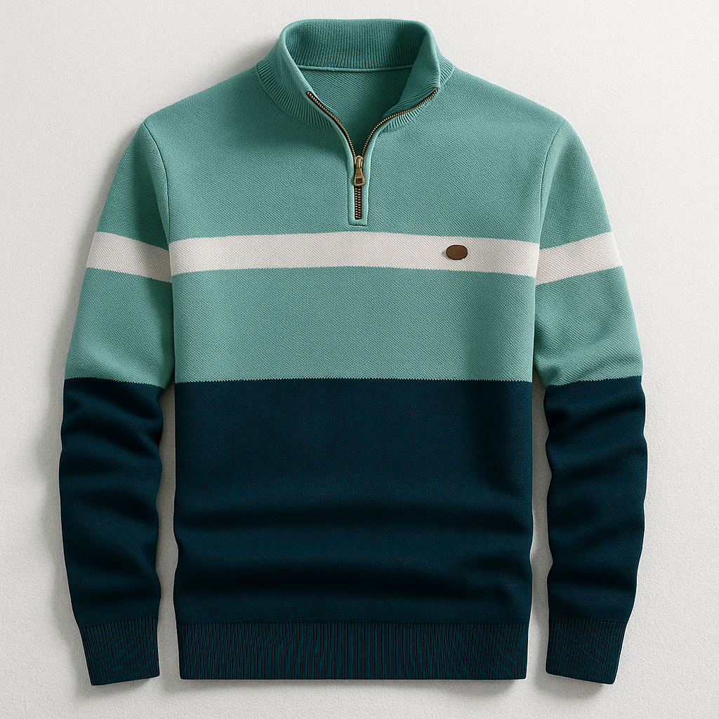 Silas — Heritage Quarter-Zip Sweater