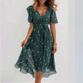 Linnea — Fluid V-Neck Dress