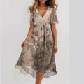 Linnea — Fluid V-Neck Dress